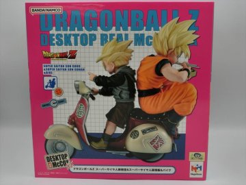 T【6i-68】【80サイズ】▲1円～/未開封/ドラゴンボールZ 孫悟空＆スーパーサイヤ人孫悟飯＆バイク フィギュア/メガハウス/※外箱スレ傷あり