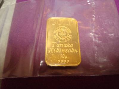 ★　純金インゴット　１０ｇ　田中貴金属製　１万円より　★