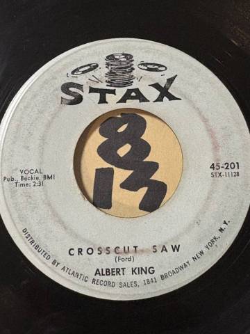試聴 ALBERT KING CROSSCUT SAW 両面やや傷あり 原曲は1941年のデルタ・ブルース名作を斬新なラテン・ビートでリメイク/フォロワー多数 