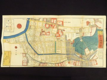 江戸切絵図『小日向絵図』尾張屋版◆江戸時代 古地図　　　　　　　　　　検)和本古書草双紙木版画黄表紙浮世絵広重北斎蔦屋江戸土産