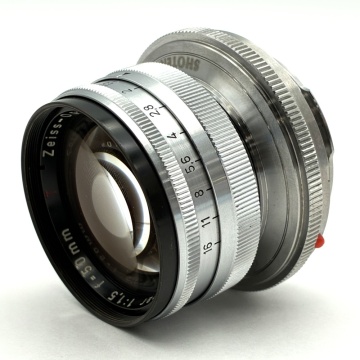 1円〜 ZEISS ツァイス Zeiss-Opton Sonnar 50mm F1.5 単焦点レンズ+SHOTEN S.C.M 1 マウントアダプター 動作未確認 4484721