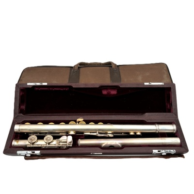1円〜 Muramatsu Flute ムラマツフルート フルート DNモデル Heavy管 C足部管 総銀製 ハードケース付 動作未確認 4434595