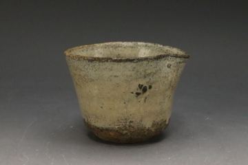 桃山時代 伝世 古唐津 斑唐津ぐい呑 時代箱 佐賀県旧家所蔵品