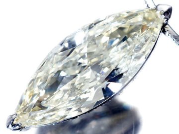 1円～【ジュエリー極】極上品 特大マーキス天然ダイヤモンド2.340ct＆脇ダイヤ0.135ct 超高級Pt900＆Pt850ネックレス a3094vuz【送料無料】