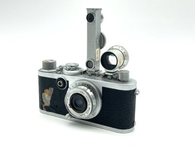 ライカ Leica If Leitz Elmar f=3.5cm 1:3.5 ビューファインダー/FOKOS付 中古ジャンク LL1-064◎