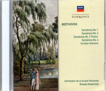 ベートーヴェン：交響曲第1番・第2番・第3番「英雄」・第4番、コリオラン序曲　エルネスト・アンセルメ指揮　(2CD)