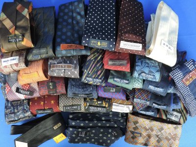 ★K―１４６★ブランドネクタイ　大量31点まとめて ミラショーン タケオキクチ イブサンローラン ダンヒル セリーヌ ニナリッチなど[80]