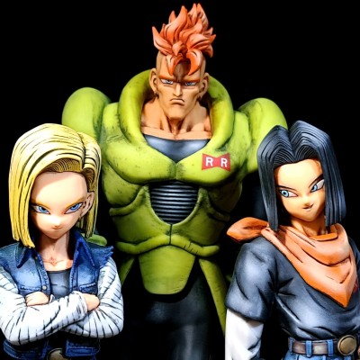 人造人間16号、17号、18号　リペイント/ドラゴンボール/DRAGON BALL figure repaint/一番くじ/フィギュア/リメイク/カスタムペイント