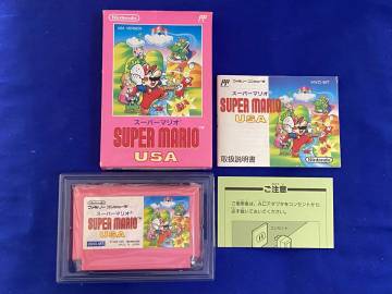 FC 美品　スーパーマリオブラザーズUSA 箱説付き　珍品　レア