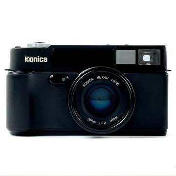 【1円】 コニカ KONICA HEXAR ブラック フィルム コンパクトカメラ 【中古】