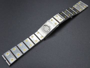 1円～！Cartier カルティエ 純正ブレス サントスガルベSM用 ブレス幅約11mm 14コマ SS レディース 腕時計 パーツ 66
