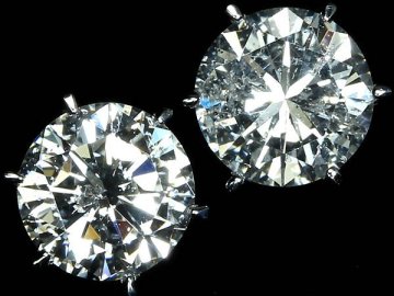 RL17449SS【1円～】新品【RK宝石】≪DIAMOND≫ 極上ダイヤモンド 特大 0.806ct / 0.844ct K18WG 超高級 一粒ダイヤ ピアス