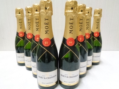 【未開栓】 MOET&CHANDON モエ・エ・シャンドン ブリュット ハーフボトル 375ml おまとめ8本