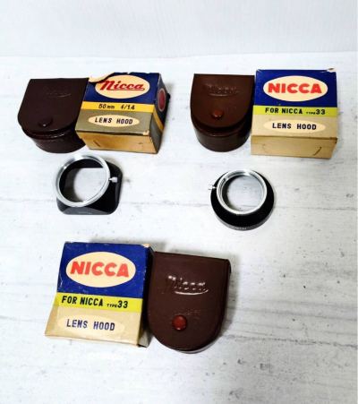 ● NICCA レンズフード ● ニッカ 50mm F/1.4 TYPE33 元箱付き カメラ カメラパーツ レトロ ヴィンテージ品 1点箱のみ 美品