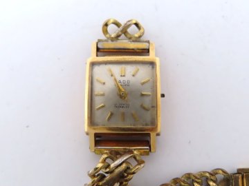 1円 ラドー K210140 K18YG シルバー文字盤 13.7g 腕時計 レディース 動作未確認 手巻 3298914