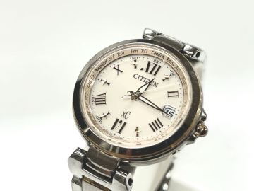 1円スタート CITIZEN XC クロスシー シチズン 電波 ソーラー xC エコドライブ ソーラー デイト 腕時計 レディース