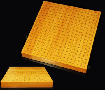 【ASAHI美術倶楽部】『全国各地のコレクター様からお預かりした蒐集品を多数出品』本榧碁盤 囲碁 厚み6cm[A212o]