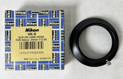 未使用　1円～ 　Nikon ニコン HK-6 スリップオン レンズ フード　20mm f/3.5S