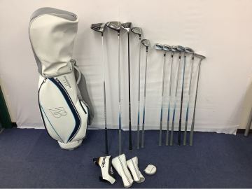 ◯営HM016-T佐【埼玉発】ゴルフクラブ12本＋キャディバッグ付 ブリヂストン BG-100L Callaway ROGUE ST/RBZ/XXIO MP1300L Lフレックス 右利