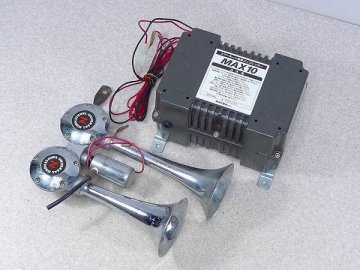 1002H04*2C♪NIKKEN/日建 エアホーン専用コンプレッサー MAX10 バトルハイパワーヤンキーホーン 2点セット トラック カスタム