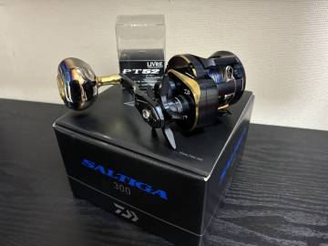 ダイワ25ソルティガ300 PEラインリブレPT52ハンドルノブ