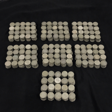 1円 日本 日本国 百円銀貨 稲穂 100円銀貨 硬貨 古銭 計1400枚 総重量約6.71kg B558