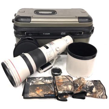 1円 Canon キャノン EF 800mm 1:5.6 L IS USM カメラレンズ 動作確認済み 純正ケース付属