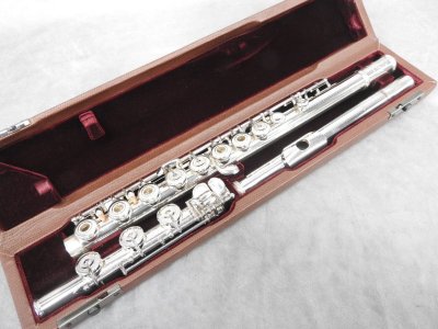 【C】PRIMA SANKYO FLUTE HAND-MADE ST フルート #83702 総銀製 925刻印 プリマ 三響 108268