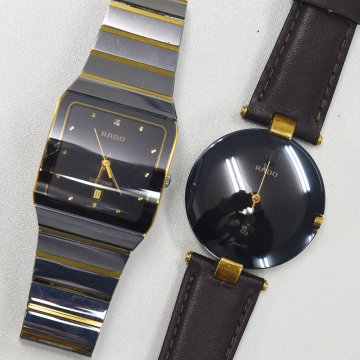 1円 不動品 腕時計 2本 ラドー クォーツ メンズ まとめて 同梱不可