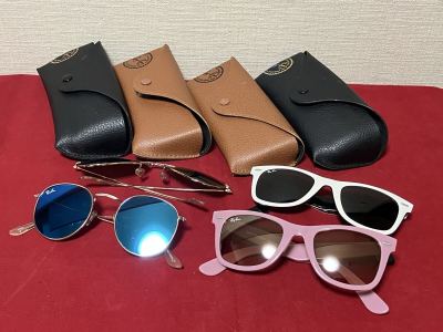 1円スタート レイバン RayBan サングラス メガネ ケース付き 4個まとめて 中古 現状
