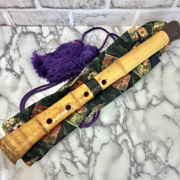 【TK0119？】銘あり 尺八 1点 約45cm 和楽器 アンティーク レトロ コレクション