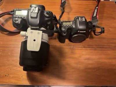 CANON デジタル一眼レフカメラ EOS 6D+7DmakII 本体+レンズ+バッテリー+レリーズセット