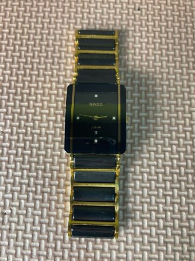 1円 RADO ラドー jubile ジュビリー 160.0282.3 クォーツ 4ポイントダイヤ　メンズ　ジャンク　現状品