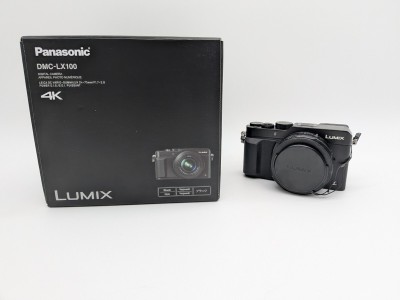 【1円スタート】 Panasonic LUMIX DMC-LX100 パナソニック ブラック デジタルカメラ デジカメ 箱 充電器付き 説明書付き ※通電確認済み