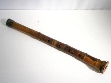 楽器祭 尺八 琴古流 銀越③ 本体のみ 全長約55㎝ 木製尺八 直管 歌口キャップ錆汚れあり 中古保管品 音だし未確認(1 尺8.15寸）和楽器