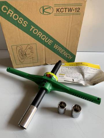 ⑭sy497◆空研 KUKEN◆クロストルクレンチ KCTW-12 ホイールレンチ 十字レンチ 早回し 工具 美品