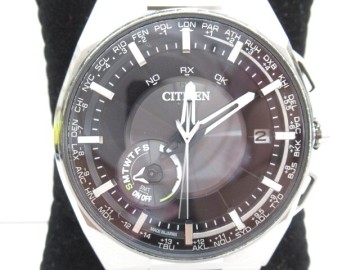 袖☆1円～CITIZEN/シチズン SATELLITE WAVE/サテライトウェーブ F100-T021077 エコドライブ GPS電波ソーラー チタン メンズ腕時計 