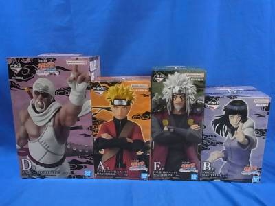 219★100円～★一番くじ ナルト 疾風伝 輪廻の嘆きと平和の懸け橋■うずまきナルト(仙人モード)他 A賞・ B賞・D賞・E賞■計4個■新品