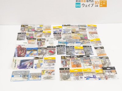 オーナー キハダマグロ がまかつ カン付くわせ イサキ ふかせヒラマサ カツオ ブリ王 針 フック等 計51個未使用＆中古
