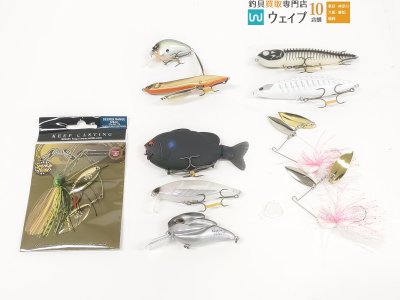 ノリーズ ディーパーレンジ 3/8oz・フィッシュマグネット タイガン 110・メガバス IxI ブローリー 等 バスルアー 計10個 美品