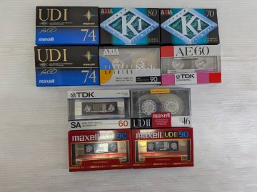 カセットテープ　未使用品　まとめて　ハイポジション4本　ノーマル6本　TDK　maxell　など