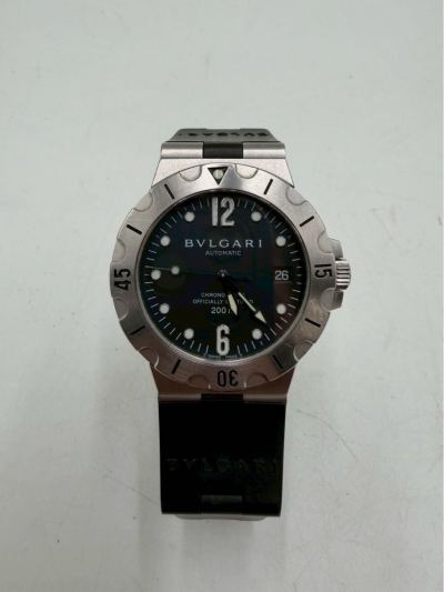 # BVLGARI ブルガリ ディアゴノ スクーバ デイト 黒文字盤 腕時計