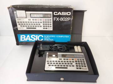 497 CASIO FX-802P カシオ ポケコン CASIO PROGRAMMABLE CALCULATOR BASIC 箱/アダプター付 