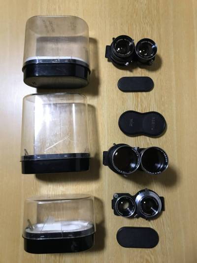 ★Mamiya マミヤ Sekor 55mm f/4.5 Kominar 80mm f/3.7 Sekor 250mm f/6.3 Lens 二眼レフカメラ用レンズ 3本セット ケース付 ★#92