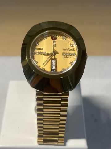 【極美品・稼働品】RADO ラドー ダイヤスター ジュビリー 自動巻き ゴールド メンズ 腕時計　1円〜　102.YUB