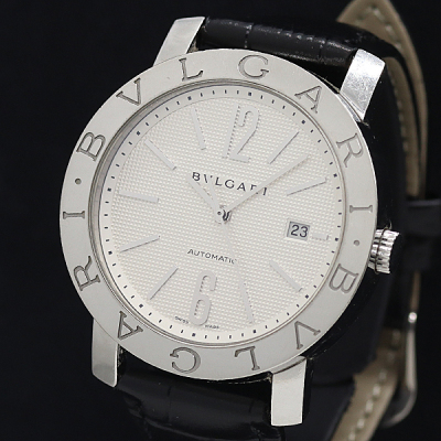 1円 ブルガリ ブルガリブルガリ AT アイボリー文字盤 BB42SL メンズ腕時計 2000000 12BGY KMR