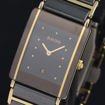 1円 稼働 ラドー ダイヤスター 160.0281.N QZ ブラック文字盤 メンズ腕時計 2000000 1JWY MST