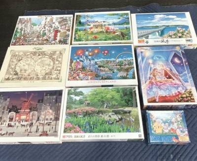 パズル　9個　おまとめ　1000ピース　風景　アート系　ピース数・未確認　現状お渡し