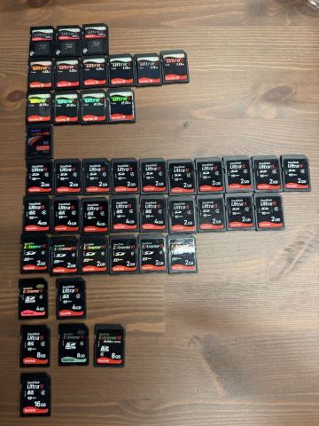 1円スタート no.29 SDカード Sandisk EXTREME メモリーカード　45枚セット