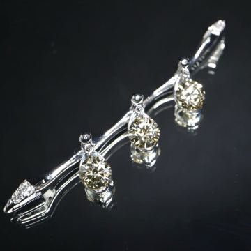 【売り切り】K18WG!!1.126/0.07ct!!■天然ダイヤモンドペンダントトップ■F 約2.5g diamond necklace ネックレス ジュエリー EE2/ U642◎